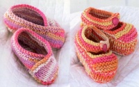 Knitting Pattern - Sirdar 1478 - Snuggly Smiley Stripes DK - Shoes